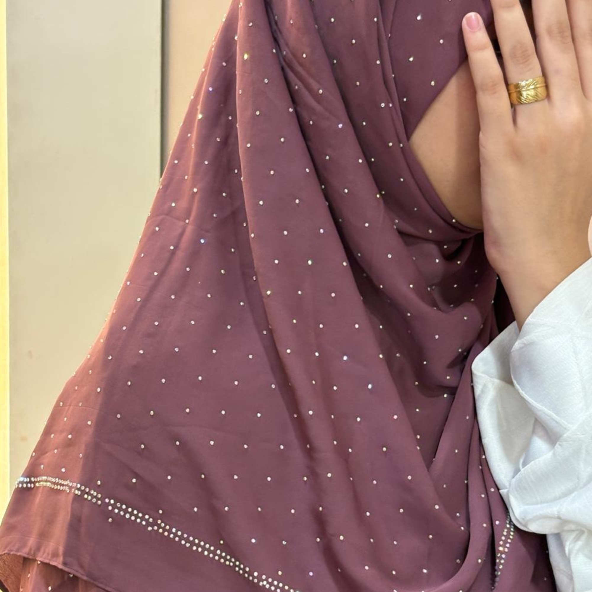 Crepe with Diamonds Hijab